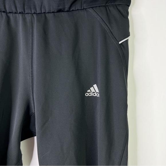 Adidas Performance Athletic Leggings Training Ankle Zipper Mesh Black Size M - Picture 5 of 14